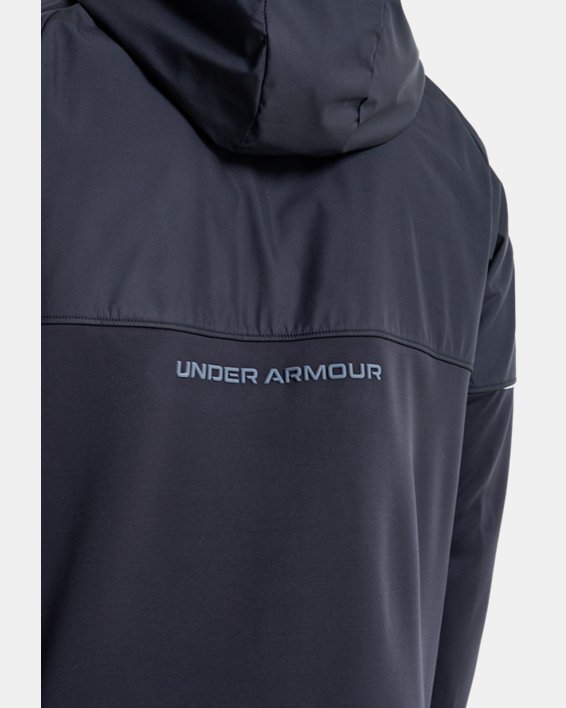Men's Armour Fleece® Storm Full-Zip Hoodie in Black image number 4
